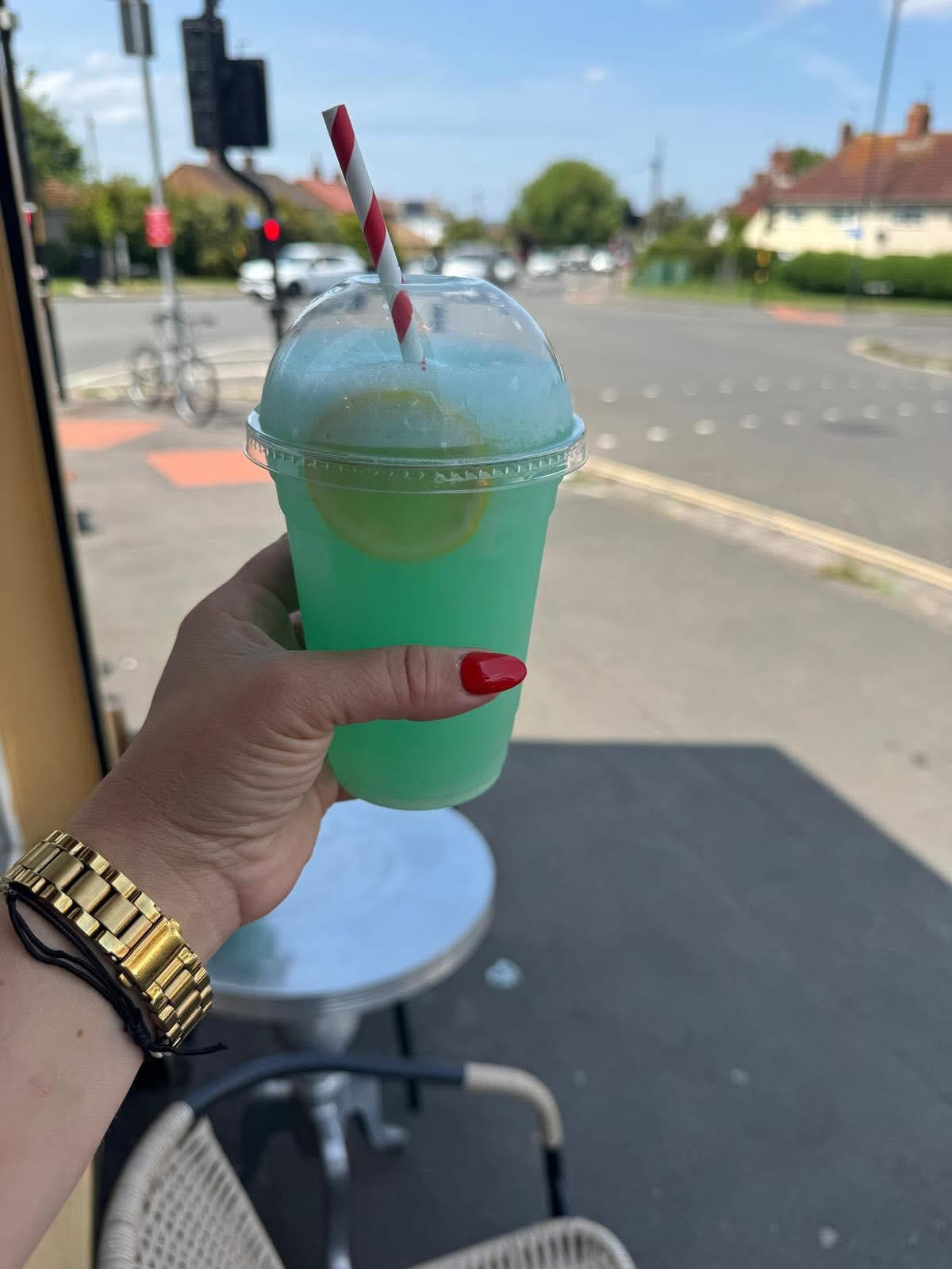 Fresh lemonade at Bright's Cafe